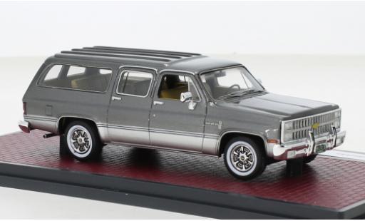 Chevrolet Suburban 1/43 Matrix metallise gris/gris 1981 coche miniatura