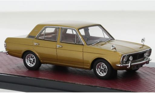 Ford Cortina 1/43 Matrix MK II 1600E metallise beige RHD 1968 coche miniatura