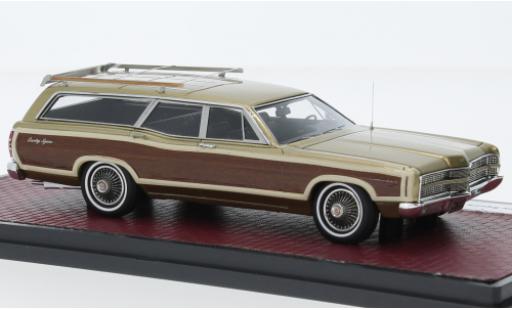 Ford LTD 1/43 Matrix Country Squire metallise beige/optique de bois 1969 coche miniatura