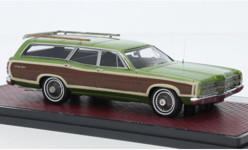 Ford LTD 1/43 Matrix Country Squire metallise vert/optique de bois 1969 coche miniatura