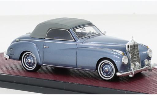 Mercedes 220 1/43 Matrix A Cabriolet Wendler (W187) metallise azul 1952 coche miniatura