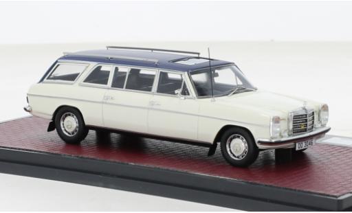 Mercedes 230 1/43 Matrix /8 (V114) LWB Crayford Estate blanco/azul 1971 coche miniatura