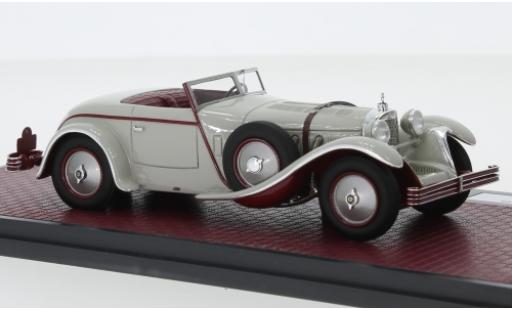 Coche miniatura Mercedes CLA 1/43 Matrix 680S W06 Torpedo Roadster gris clair 1928 Mercedes CLA 1/43 Matrix 680S W06 Torpedo Roadster gris clair 1928 coche miniatura
