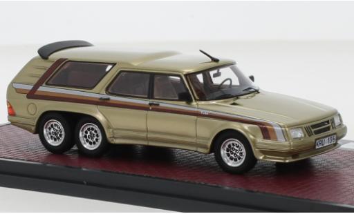 Coche miniatura Saab 90 1/43 Matrix 6 Turbo Concept metallise beige 1984 Saab 90 1/43 Matrix 6 Turbo Concept metallise beige 1984 coche miniatura
