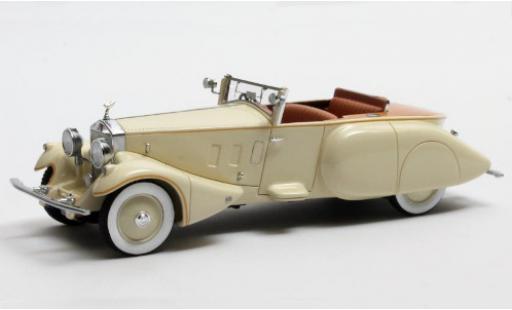 Coche miniatura Rolls Royce Phantom 1/43 Matrix II Barker Boattail beige RHD 1930 Maharaja of Rewa (#179XJ) Rolls Royce Phantom 1/43 Matrix II Barker Boattail beige RHD 1930 Maharaja of Rewa (#179XJ) coche miniatura