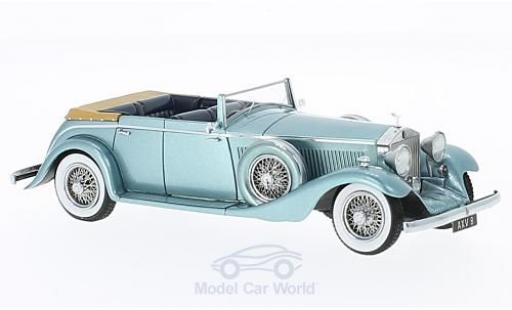 Coche miniatura Rolls Royce Phantom 1/43 Matrix II Continental All-Weather Tourer metalico azul 1934 Nubar Gulbenkian Hooper #7RY Rolls Royce Phantom 1/43 Matrix II Continental All-Weather Tourer metalico azul 1934 Nubar Gulbenkian Hooper #7RY coche miniatura