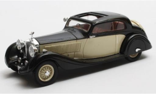 Coche miniatura Rolls Royce Phantom 1/43 Matrix II Continental Sports Coupe Gurney Nutting negro/beige RHD 1935 Maharajah of Jodhpur Fahrgestell-n° 62UK Rolls Royce Phantom 1/43 Matrix II Continental Sports Coupe Gurney Nutting negro/beige RHD 1935 Maharajah of Jodhpur Fahrgestell-n° 62UK coche miniatura
