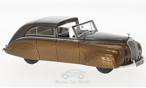 Coche miniatura Rolls Royce Silver Wraith 1/43 Matrix Sedanca de Ville by Hopper metalico marron RHD 1947 Rolls Royce Silver Wraith 1/43 Matrix Sedanca de Ville by Hopper metalico marron RHD 1947 coche miniatura