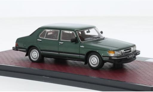 Saab 900 1/43 Matrix CD Turbo metallise grün 1981 1:43 coche miniatura