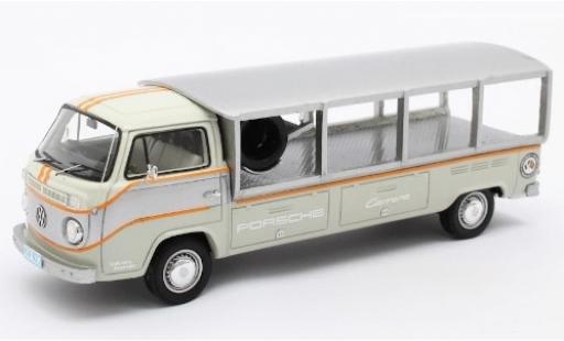 Coche miniatura Volkswagen T2 1/43 Matrix Renntransporter gris/blanco RHD 1976 Volkswagen T2 1/43 Matrix Renntransporter gris/blanco RHD 1976 coche miniatura