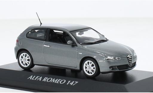 Coche miniatura Alfa Romeo 147 1/43 Maxichamps metallise grau 2005 1:43 Alfa Romeo 147 1/43 Maxichamps metallise grau 2005 1:43 coche miniatura