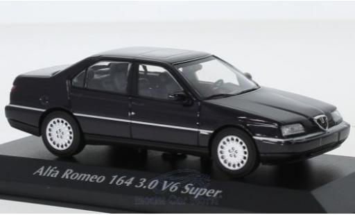 Alfa Romeo 164 1/43 Maxichamps 3.0 V6 Super azul 1992 coche miniatura