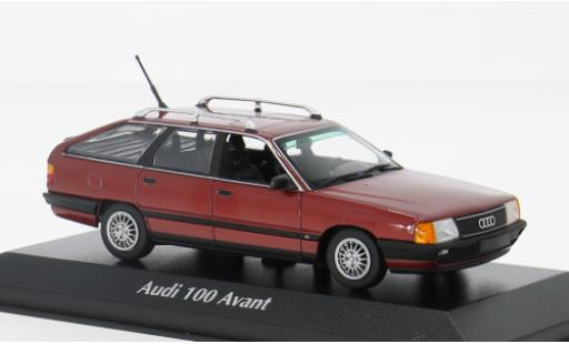 Coche miniatura Audi 100 1/43 Maxichamps (C3) Avant rojo 1990 1:43 Audi 100 1/43 Maxichamps (C3) Avant rojo 1990 1:43 coche miniatura