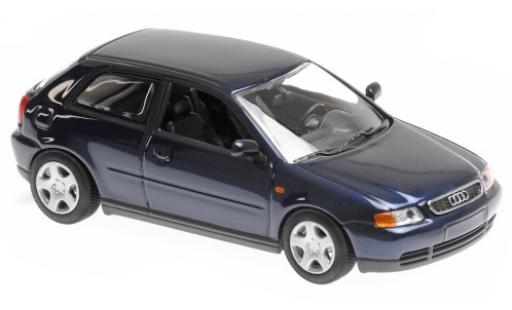 Coche miniatura Audi A3 1/43 Maxichamps (8L) metalico azul 1996 Audi A3 1/43 Maxichamps (8L) metalico azul 1996 coche miniatura
