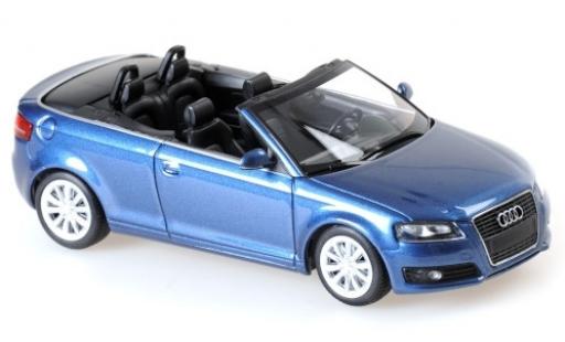 Coche miniatura Audi A3 1/43 Maxichamps Cabriolet metalico azul 2007 Audi A3 1/43 Maxichamps Cabriolet metalico azul 2007 coche miniatura