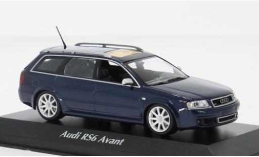 Audi A6 1/43 Maxichamps Avant metallise blau 2002 1:43 coche miniatura
