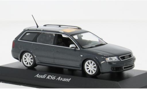 Audi A6 1/43 Maxichamps Avant metallise grau 2002 1:43 coche miniatura