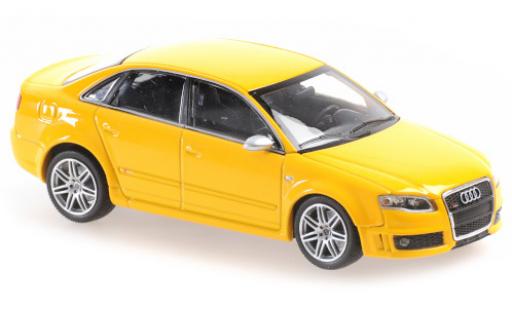 Coche miniatura Audi RS4 1/43 Maxichamps amarillo 2004 Audi RS4 1/43 Maxichamps amarillo 2004 coche miniatura