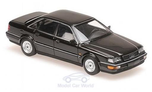 Coche miniatura Audi V8 1/43 Maxichamps metalico negro 1988 Audi V8 1/43 Maxichamps metalico negro 1988 coche miniatura