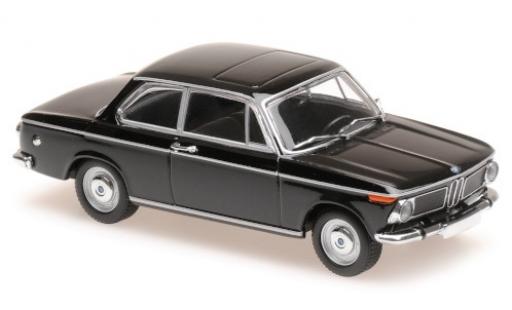 Bmw 1600 1/43 Maxichamps negro 1968 coche miniatura