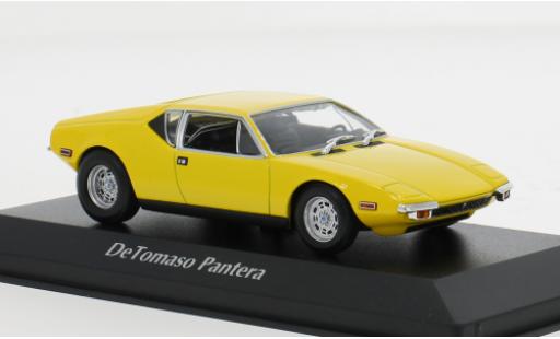 Coche miniatura De Tomaso Pantera 1/43 Maxichamps gelb 1972 1:43 De Tomaso Pantera 1/43 Maxichamps gelb 1972 1:43 coche miniatura