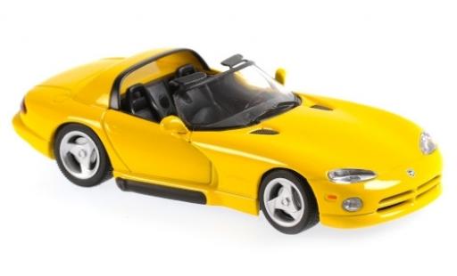 Coche miniatura Dodge Viper 1/43 Maxichamps amarillo 1993 Dodge Viper 1/43 Maxichamps amarillo 1993 coche miniatura