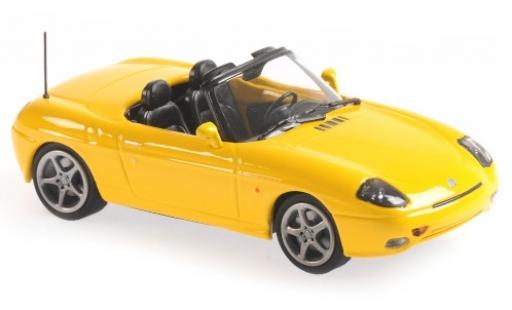Fiat Barchetta 1/43 Maxichamps amarillo 1995 coche miniatura