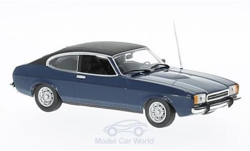 Ford Capri 1974 1/43 Maxichamps II 2.3 GT azul/negro 1974 coche miniatura