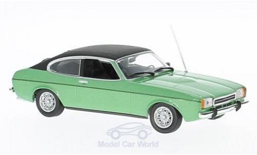 Ford Capri 1974 1/43 Maxichamps II 2.3 GT metalico verde/negro 1974 coche miniatura