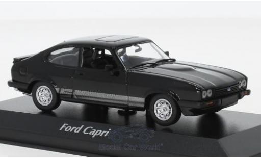 Ford Capri 1/43 Maxichamps MKIII 3.0 S negro 1982 coche miniatura