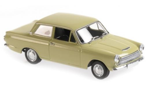 Coche miniatura Ford Cortina 1/43 Maxichamps MkI verde RHD 1962 Ford Cortina 1/43 Maxichamps MkI verde RHD 1962 coche miniatura