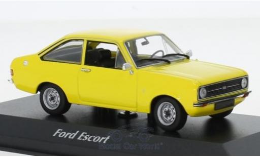 Coche miniatura Ford Escort 1/43 Maxichamps 1.3 amarillo 1975 Ford Escort 1/43 Maxichamps 1.3 amarillo 1975 coche miniatura