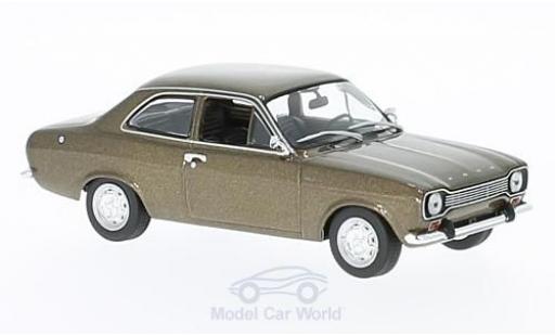 Coche miniatura Ford Escort MKI 1/43 Maxichamps MKI metalico marron 1968 Ford Escort MKI 1/43 Maxichamps MKI metalico marron 1968 coche miniatura