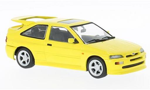 Coche miniatura Ford Escort 1/43 Maxichamps RS Cosworth amarillo 1992 Ford Escort 1/43 Maxichamps RS Cosworth amarillo 1992 coche miniatura