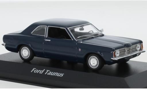 Coche miniatura Ford Taunus 1/43 Maxichamps (TCI) azul 1970 Ford Taunus 1/43 Maxichamps (TCI) azul 1970 coche miniatura
