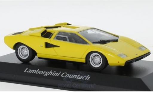 Coche miniatura Lamborghini Countach 1/43 Maxichamps LP 400 amarillo 1970 Lamborghini Countach 1/43 Maxichamps LP 400 amarillo 1970 coche miniatura