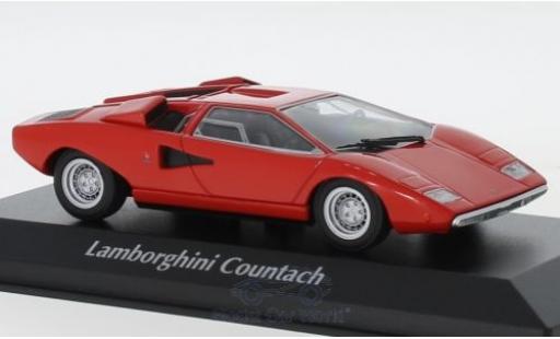 Lamborghini Countach 1/43 Maxichamps LP 400 rojo 1970 coche miniatura