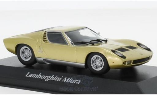 Coche miniatura Lamborghini Miura 1/43 Maxichamps gold 1966 Lamborghini Miura 1/43 Maxichamps gold 1966 coche miniatura