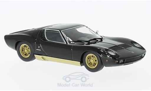 Coche miniatura Lamborghini Miura 1/43 Maxichamps negro/gold 1966 Lamborghini Miura 1/43 Maxichamps negro/gold 1966 coche miniatura