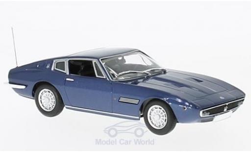 Coche miniatura Maserati Ghibli coupe 1/43 Maxichamps Coupe metalico azul 1969 Maserati Ghibli coupe 1/43 Maxichamps Coupe metalico azul 1969 coche miniatura