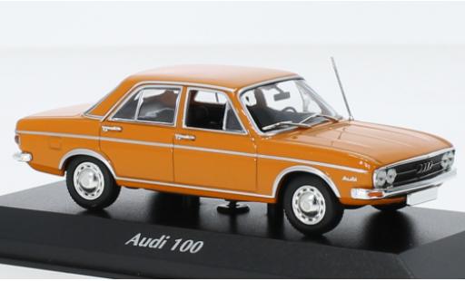 Coche miniatura Audi 100 1/43 Maxichamps naranja 1969 Audi 100 1/43 Maxichamps naranja 1969 coche miniatura