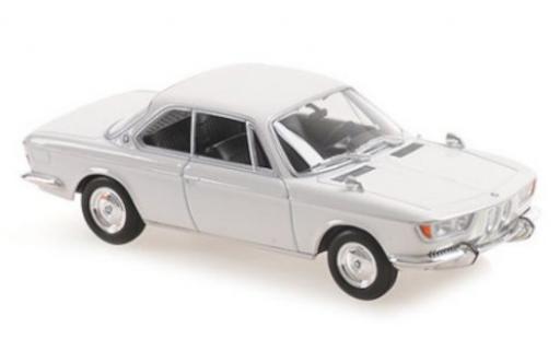 Bmw 2000 1/43 Maxichamps CS blanco 1967 coche miniatura