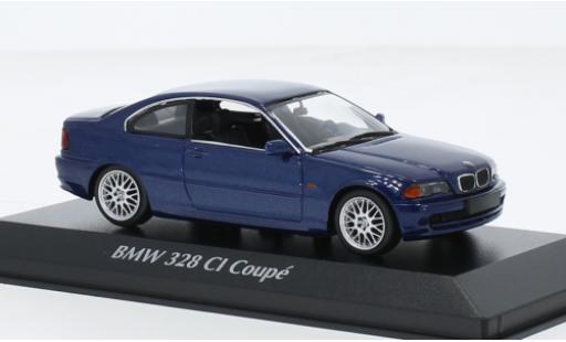 Coche miniatura Bmw 328 1/43 Maxichamps CI (E46) metallise azul 1999 Bmw 328 1/43 Maxichamps CI (E46) metallise azul 1999 coche miniatura