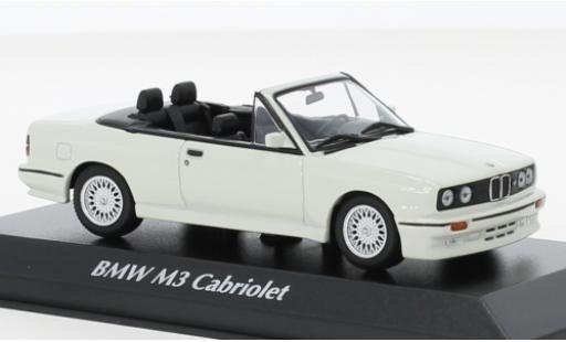 Coche miniatura Bmw M3 1/43 Maxichamps (E30) Cabriolet blanco 1988 Bmw M3 1/43 Maxichamps (E30) Cabriolet blanco 1988 coche miniatura