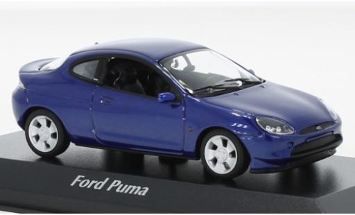Coche miniatura Ford Puma 1/43 Maxichamps metallise azul 1996 Ford Puma 1/43 Maxichamps metallise azul 1996 coche miniatura
