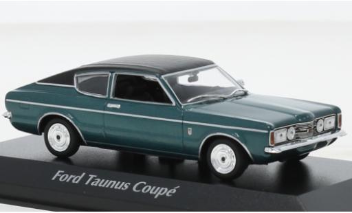 Ford Taunus 1/43 Maxichamps (TC I) Coupe metallise verde 1970 coche miniatura