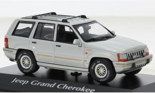 Jeep Grand Cherokee 1/43 Maxichamps gris 1995 coche miniatura