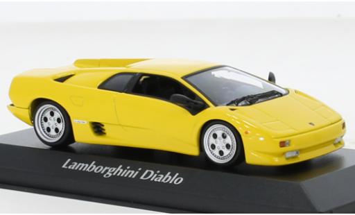 Coche miniatura Lamborghini Diablo 1/43 Maxichamps amarillo 1994 Lamborghini Diablo 1/43 Maxichamps amarillo 1994 coche miniatura