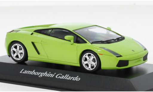 Coche miniatura Lamborghini Gallardo 1/43 Maxichamps metallise verde 2003 Lamborghini Gallardo 1/43 Maxichamps metallise verde 2003 coche miniatura