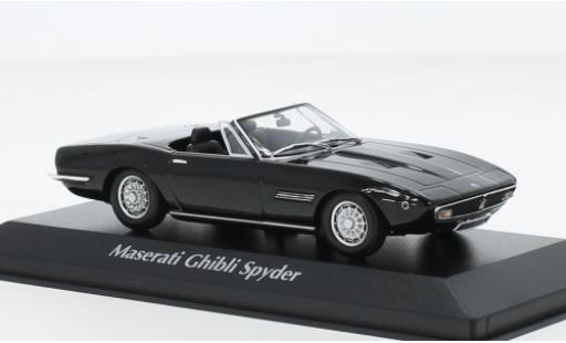 Coche miniatura Maserati Ghibli 1/43 Maxichamps Spyder negro 1969 Maserati Ghibli 1/43 Maxichamps Spyder negro 1969 coche miniatura